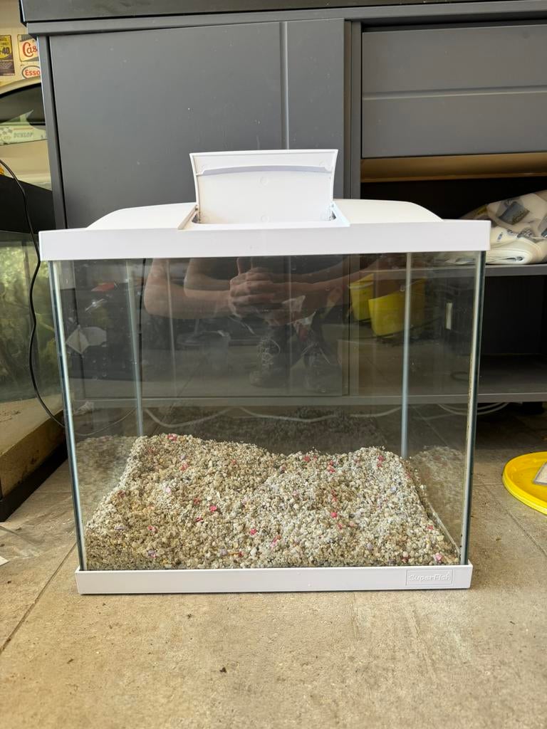 Superfish 50 Liter aquarium starterset, Dieren en Toebehoren, Vissen | Aquaria en Toebehoren, Ophalen, Zo goed als nieuw, Leeg aquarium