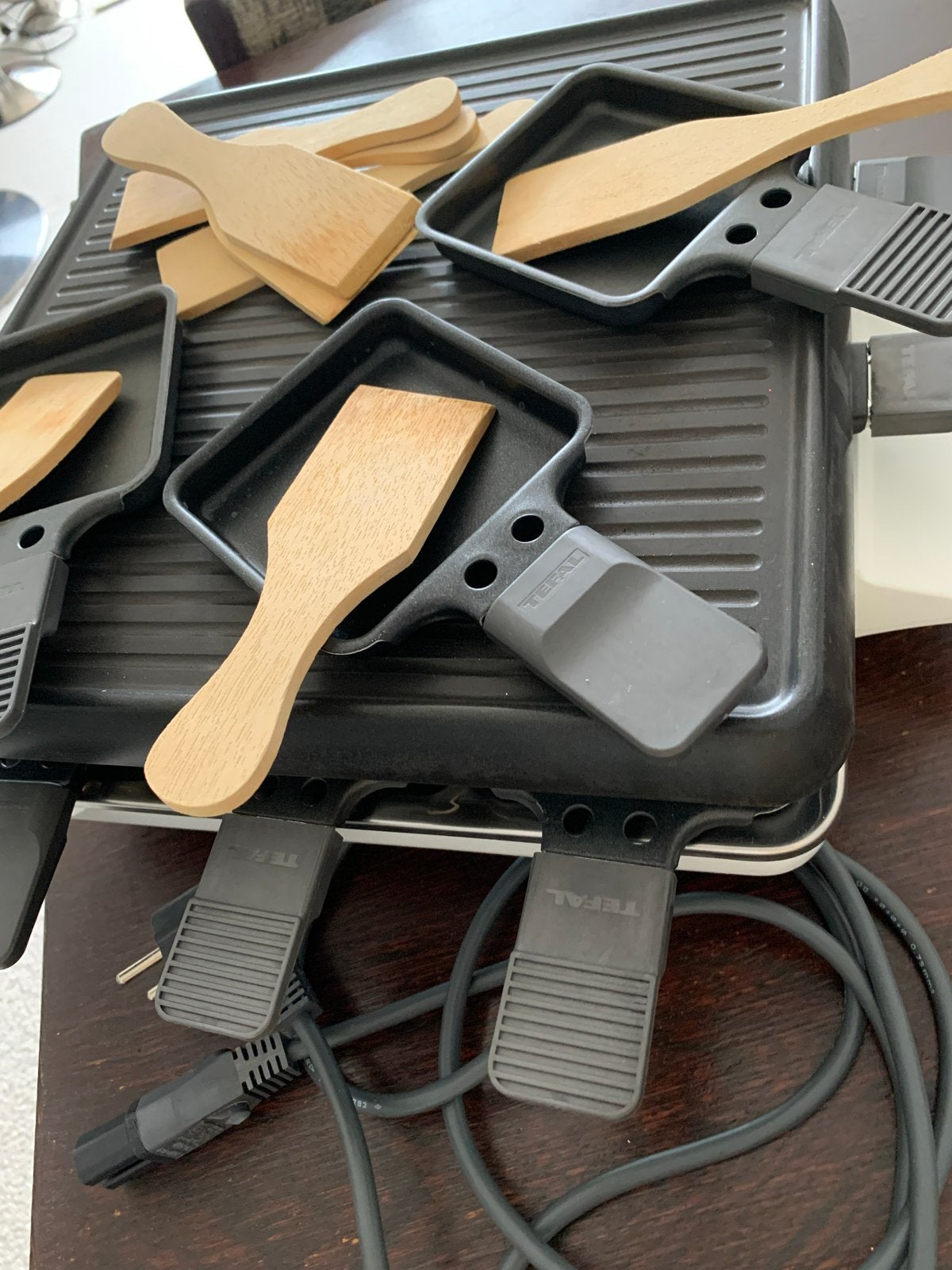 Tefal Gourmet Raclette Grill - 8 personen 2 stuks, Ophalen, Gebruikt, 8 personen of meer