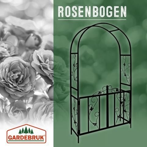 Rozenboog pergola met hekje tuinboog ijzer GRATIS BEZORGD!, Met poort, Verzenden, Nieuw, Nvt
