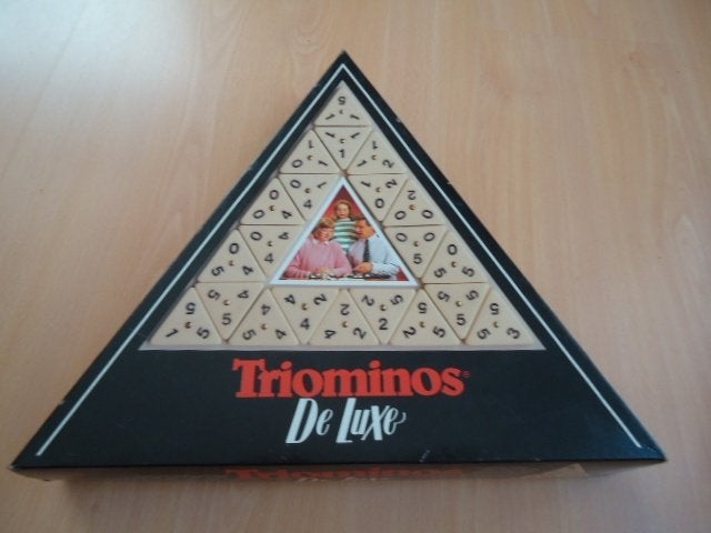 Triominos de Luxe, compleet en zgan, Een of twee spelers, Ophalen of Verzenden, Zo goed als nieuw, Goliath
