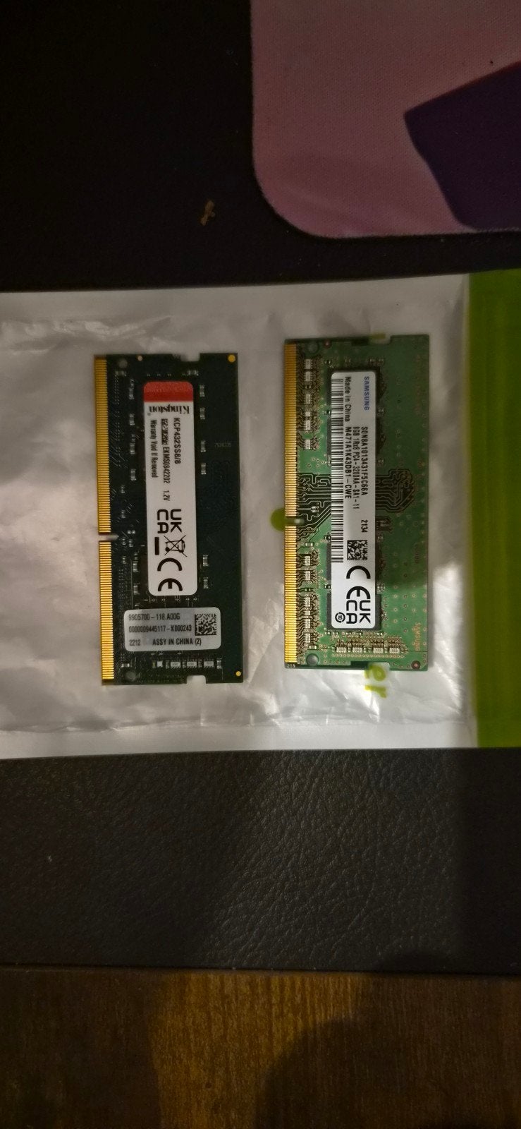 Samsung / Kingston 8gb 3200mhz so-dimm laptop ram, Computers en Software, RAM geheugen, Gebruikt, DDR4, Ophalen of Verzenden, Laptop