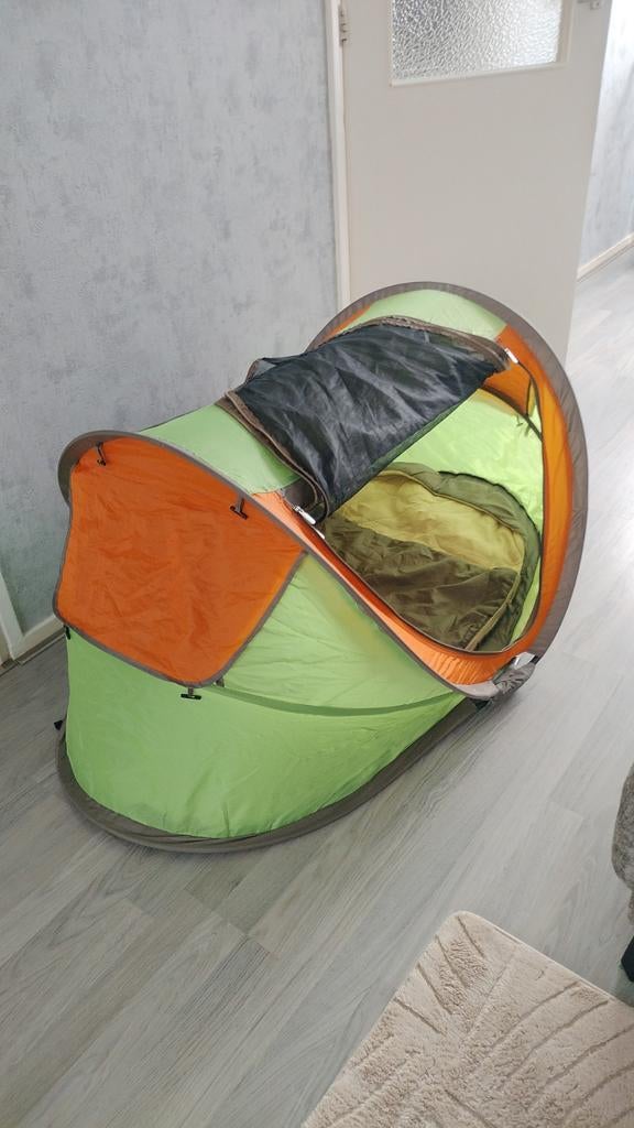 Deryan peuter pop-up Tent met slaapzak, Caravans en Kamperen, Tenten, Ophalen of Verzenden, Tot en met 2