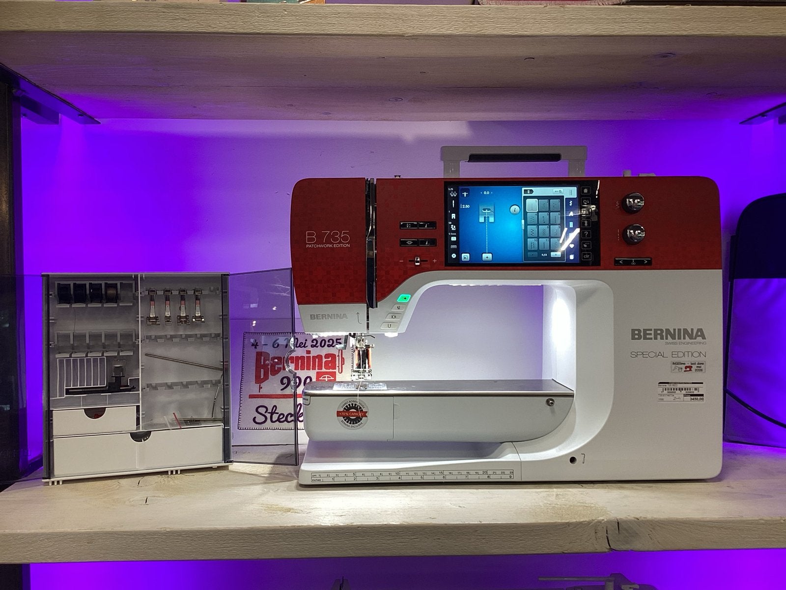 Bernina B735 Special Edition Naaimachine met accessoires, Ophalen of Verzenden, Gebruikt, Naaimachine, Bernina
