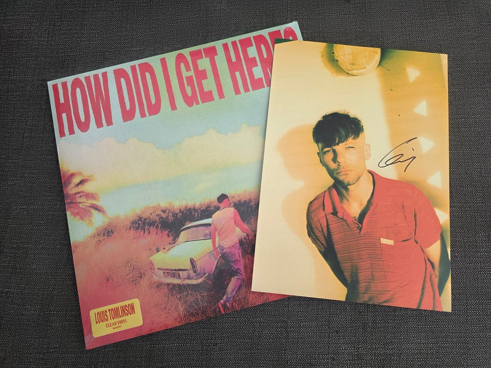 Nieuw Louis Tomlinson How did i get here met signed art card, Ophalen of Verzenden, Nieuw in verpakking, 12 inch