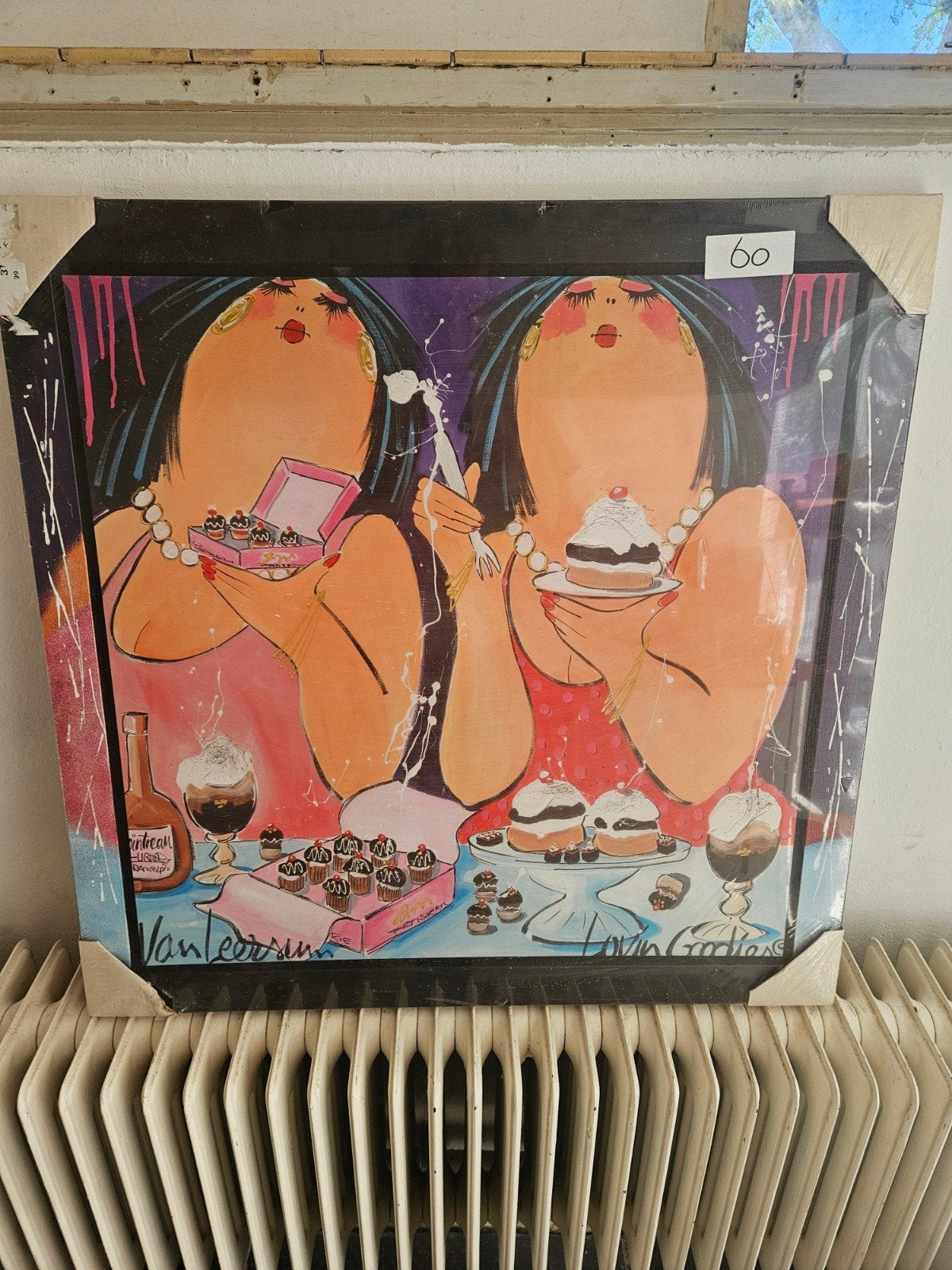 Van Leersum Kunstprint - Vrouwen met Cupcakes, Ophalen of Verzenden