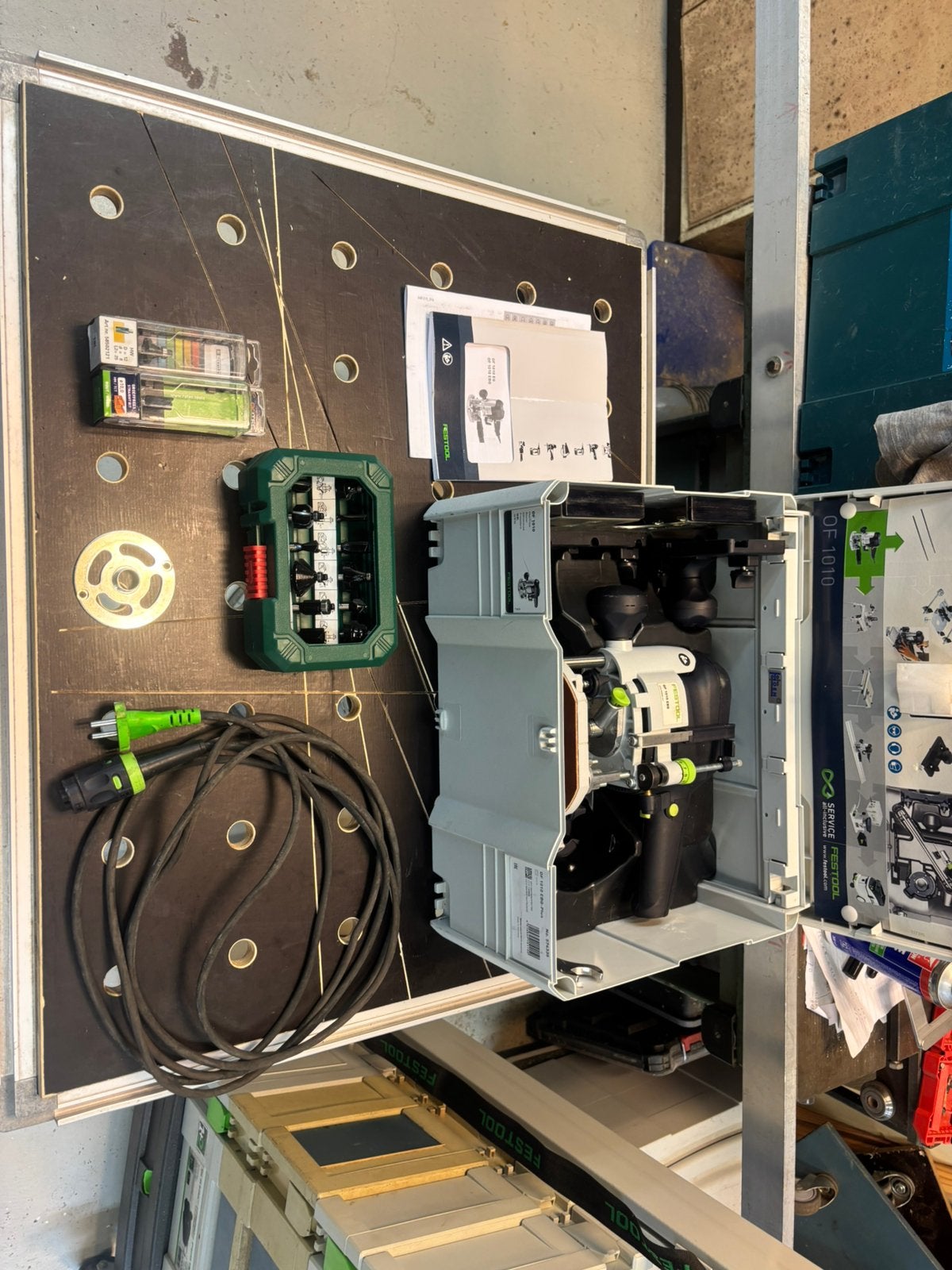 Festool of 1010 ebq-plus set, Ophalen of Verzenden, Zo goed als nieuw, Elektrisch, Bovenfrees