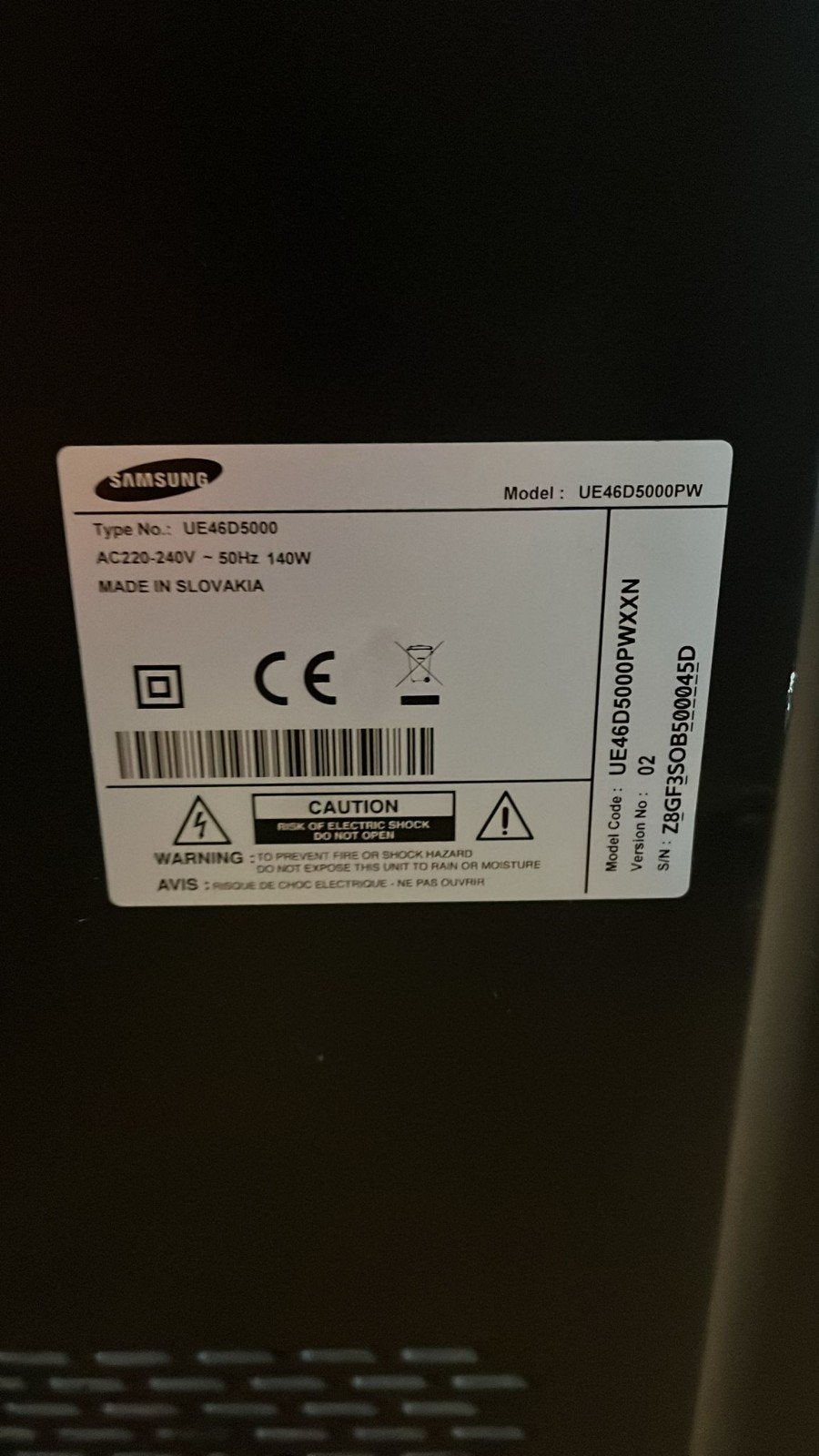 Samsung UE46D5000PW Full HD LED TV - 46 inch, Audio, Tv en Foto, Televisies, Ophalen, 50 Hz, Samsung, 100 cm of meer