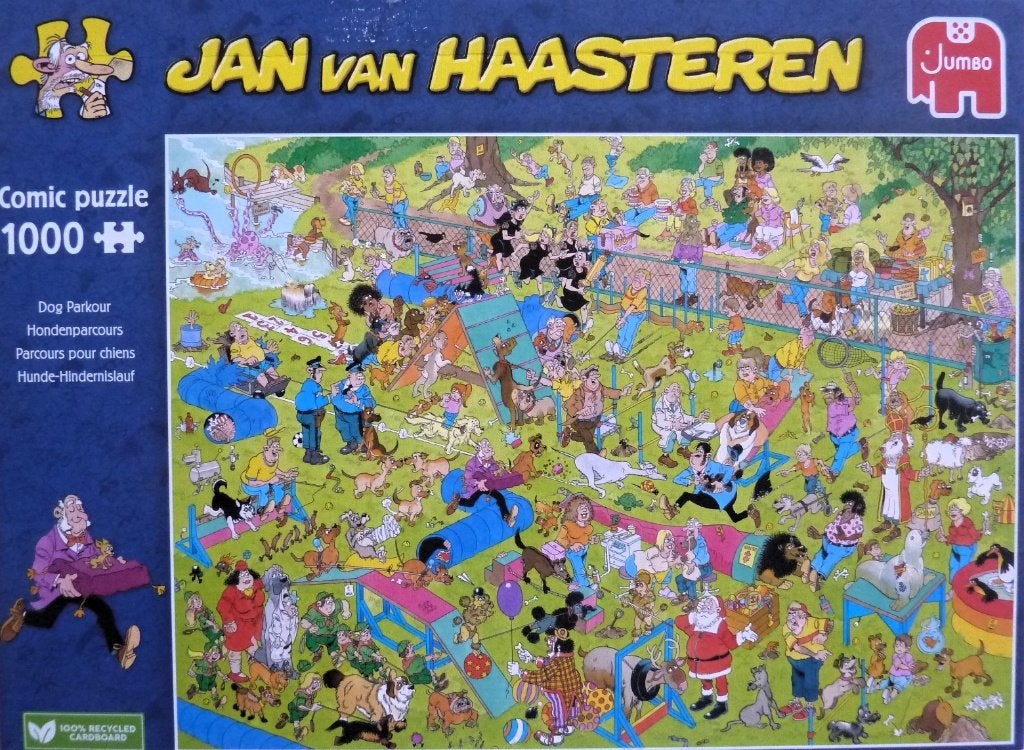 Jan van Haasteren: Hondenparcours., Ophalen, 500 t/m 1500 stukjes, Gebruikt, Legpuzzel