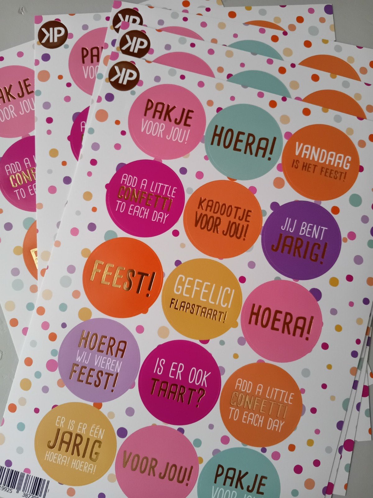 5 stickervellen, Ophalen of Verzenden, Meerdere stickers