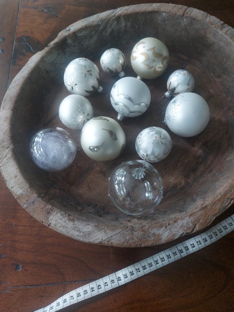 10 Kerstballen diverse maten, medium/klein/mini parlemoer, Ophalen of Verzenden, Nieuw