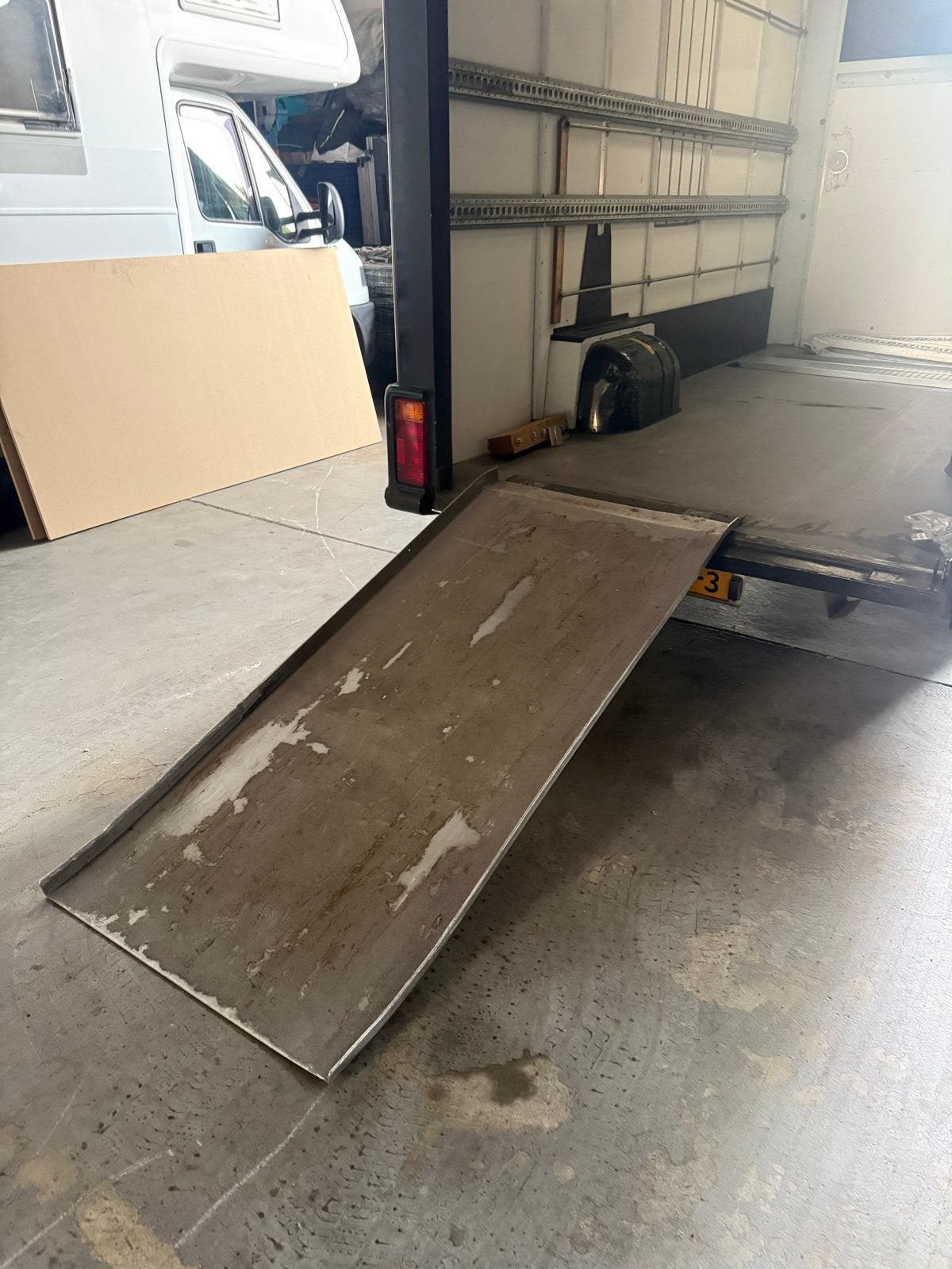 Robuuste aluminium rijplaat 90x200cm, Ophalen
