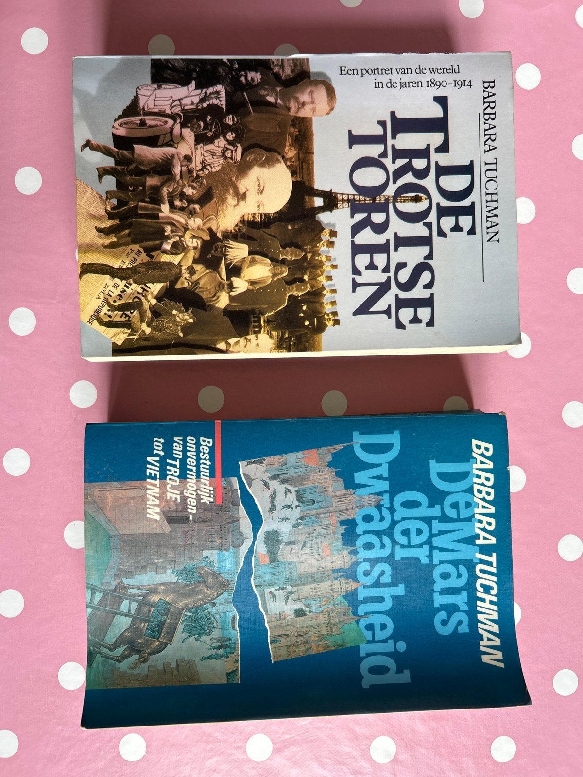 Barbara Tuchman - De Trotse Toren & De Mars der Dwaasheid, Boeken, Ophalen of Verzenden, 20e eeuw of later, Gelezen, Europa