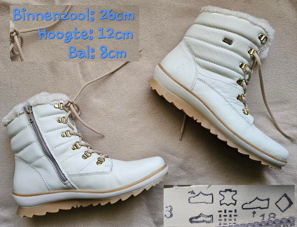 REMONTE ecru leren laarzen maat 40 nieuw, Kleding | Dames, Beige, Lage of Enkellaarzen, Ophalen of Verzenden, Nieuw