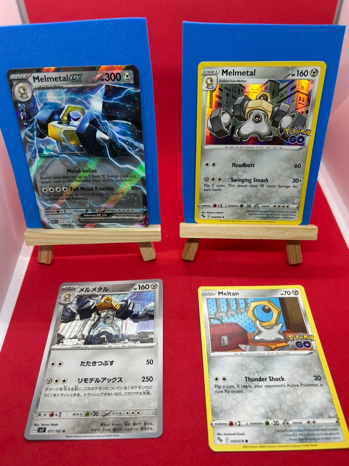 Melmetal Meltan Bundle ex Holo Pokémon GO, Ophalen of Verzenden, Zo goed als nieuw, Meerdere kaarten