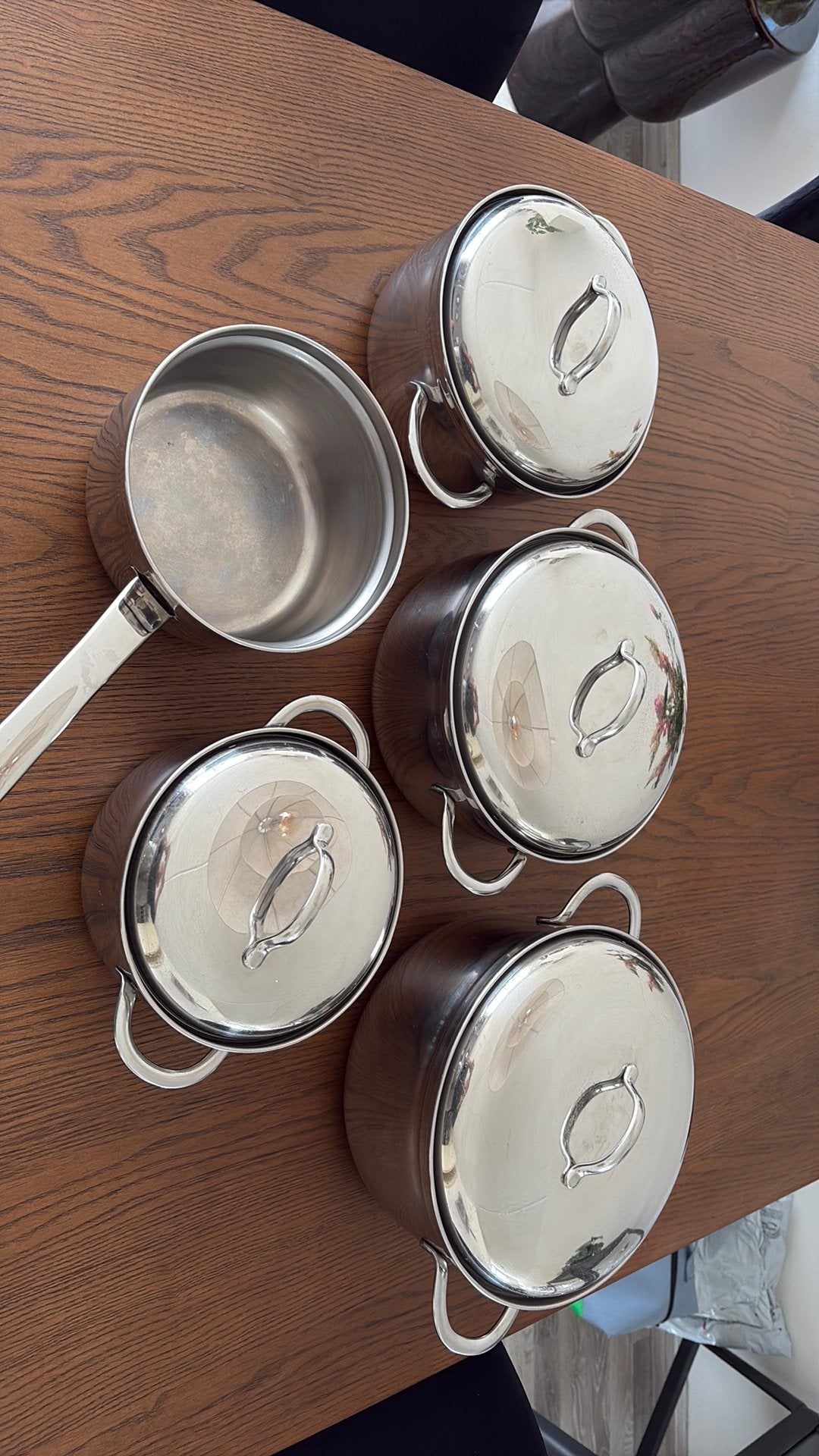 BK Pannenset RVS 18-10 - Made in Holland, Ophalen, Gebruikt, Rvs, Pannenset