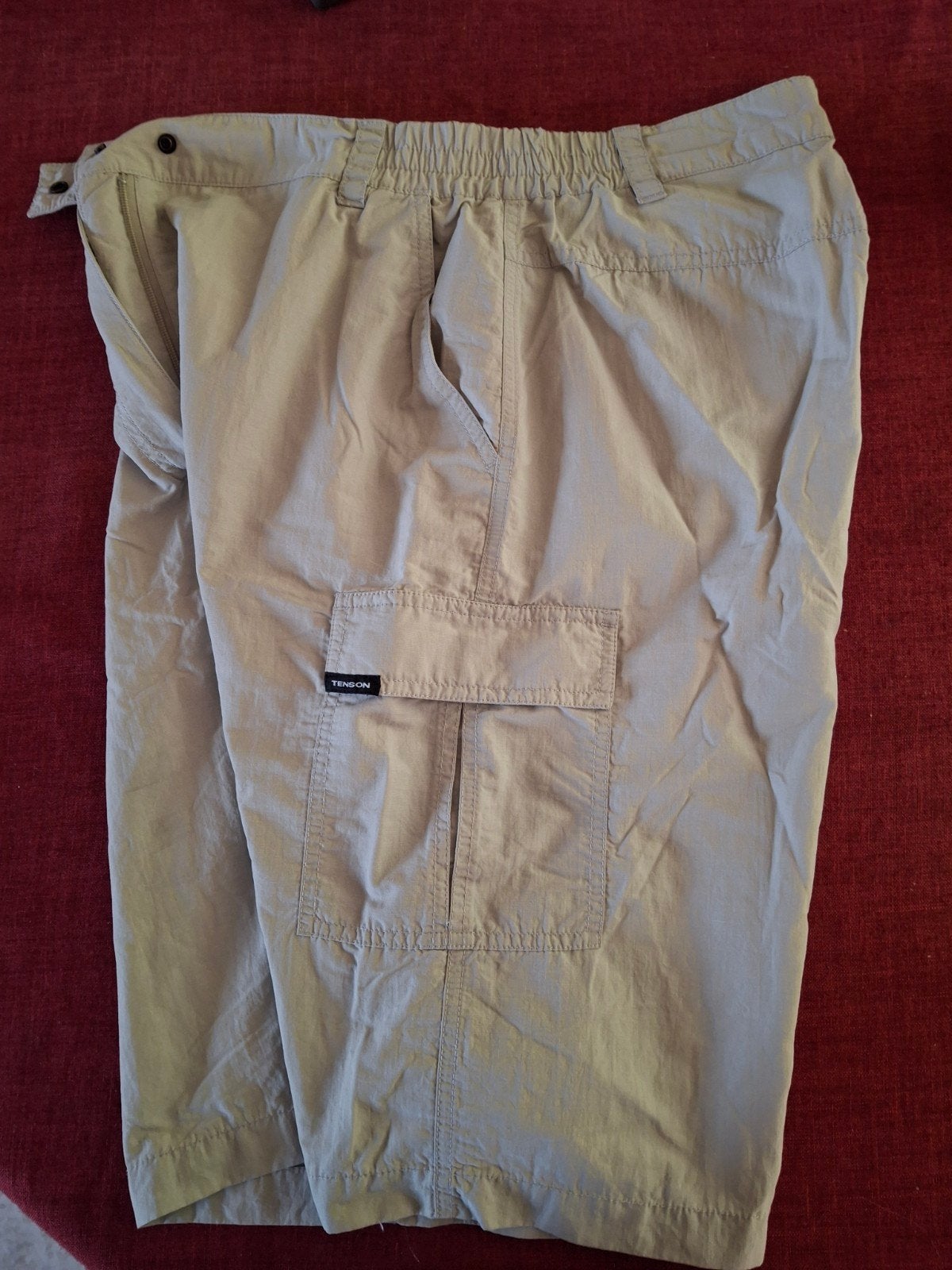 Tenson, mt 44, korte broek, bermuda,,beige, licht gewicht, Kort, Beige, Tenson, Maat 42/44 (L)