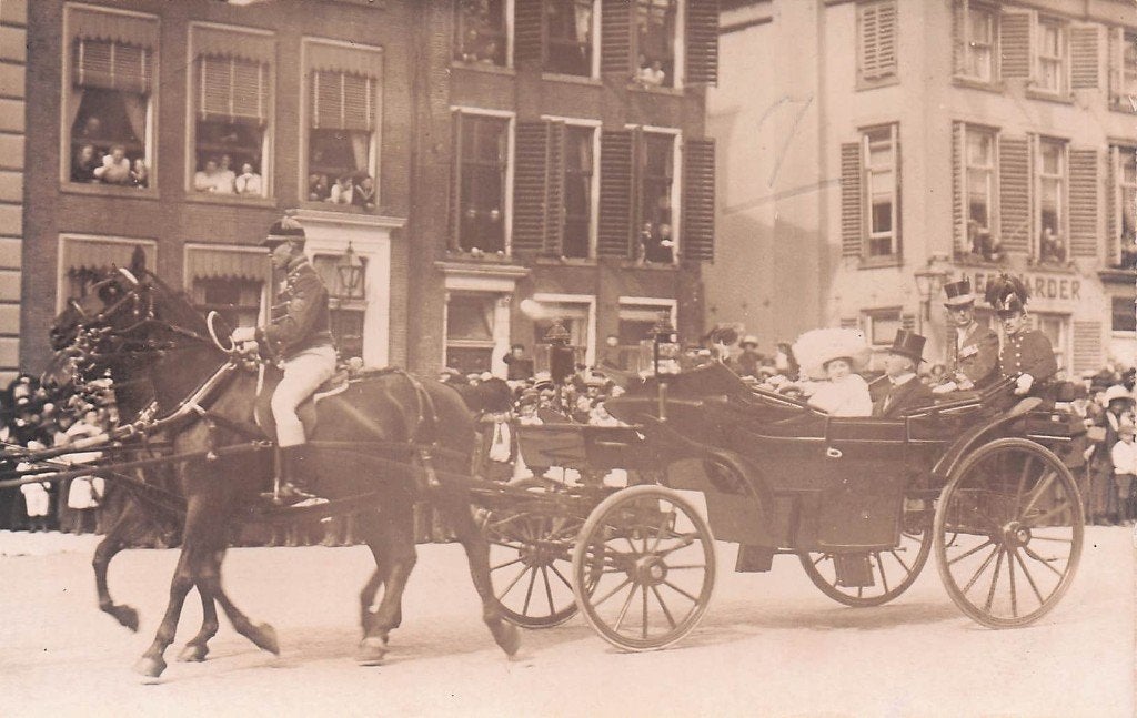 Leeuwarden FOTOKAART - Koninklijk bezoek 1912, Ophalen of Verzenden, Voor 1920, Ongelopen, Friesland