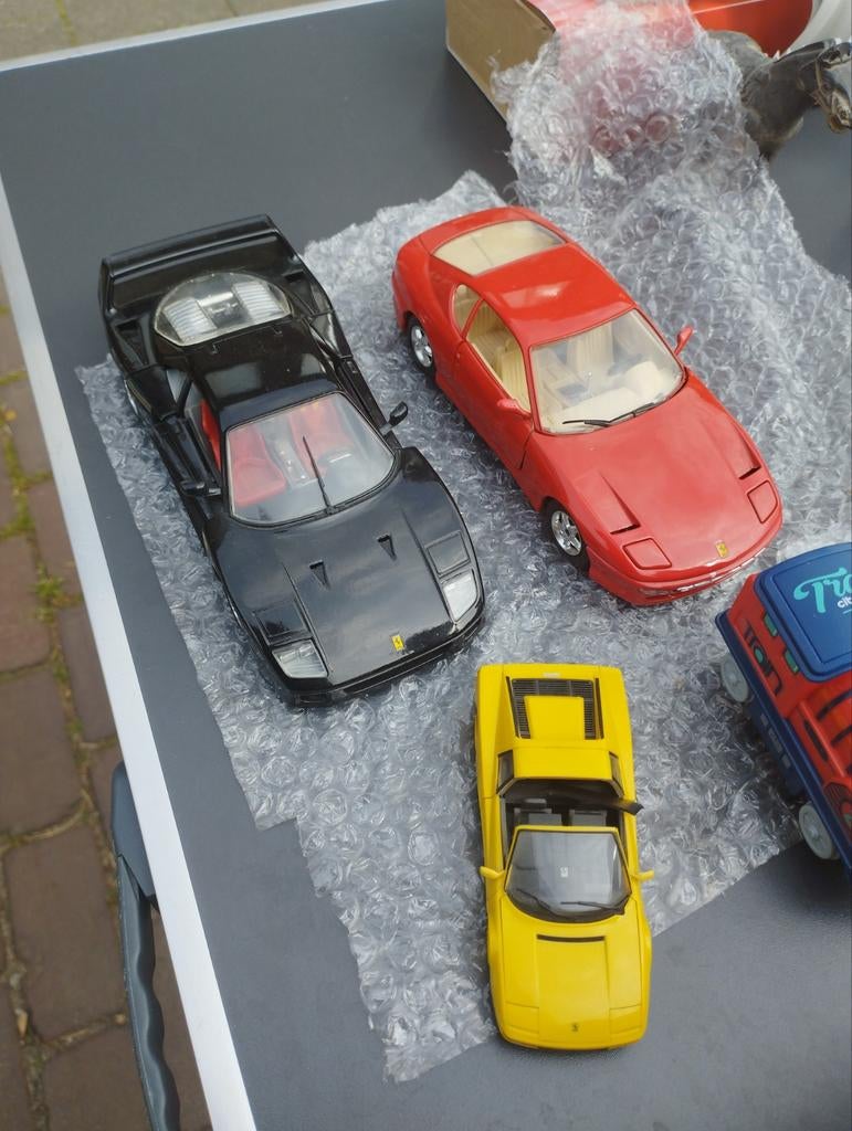 Diverse Ferrari modelauto's - Zwart, Rood, Geel, Ophalen of Verzenden