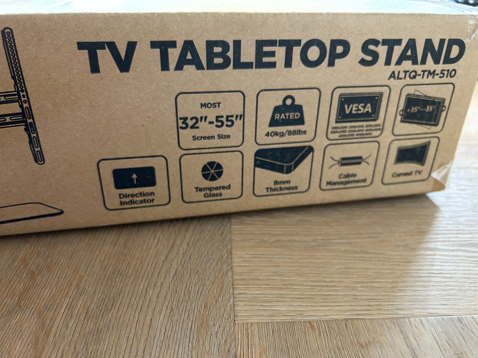 ALLTEQ TV Tafelstandaard - 32-55 inch - Nieuw in doos, Ophalen of Verzenden, Nieuw