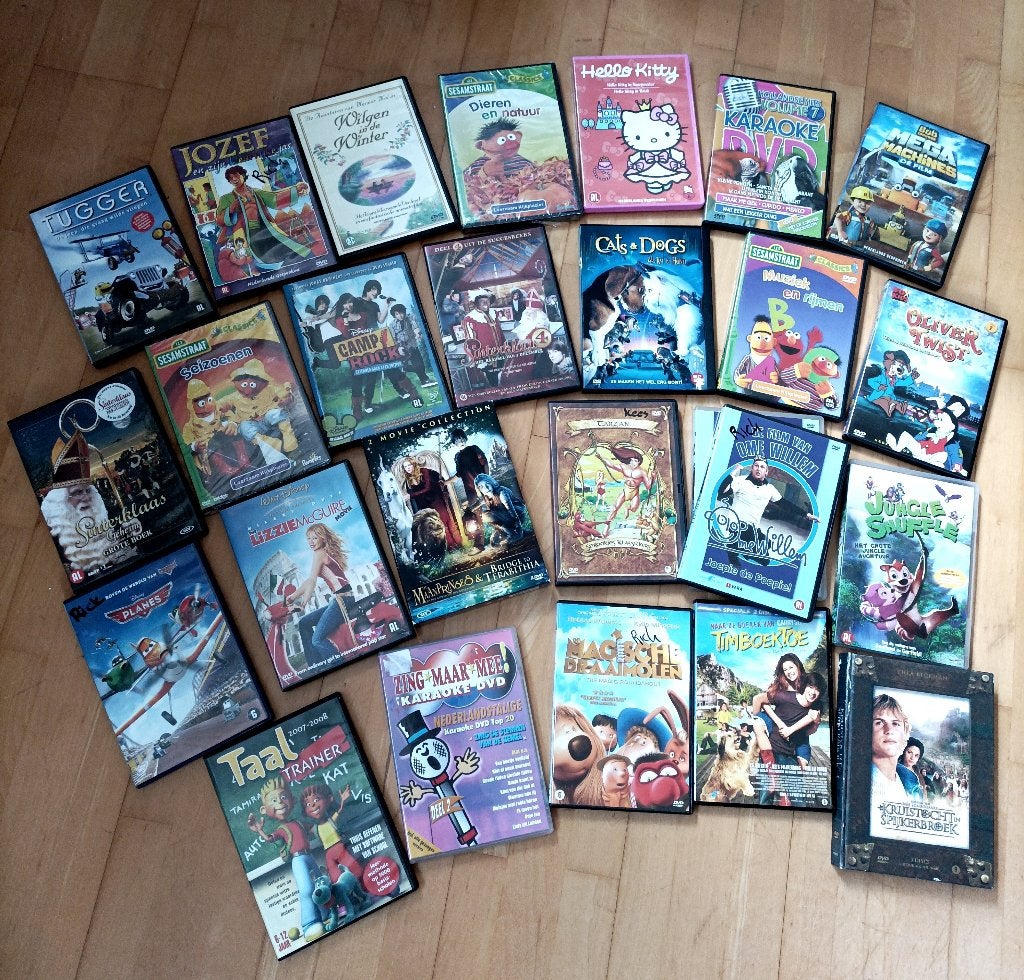 dvd's voor kinderen., Alle leeftijden, Ophalen, Zo goed als nieuw, Overige genres