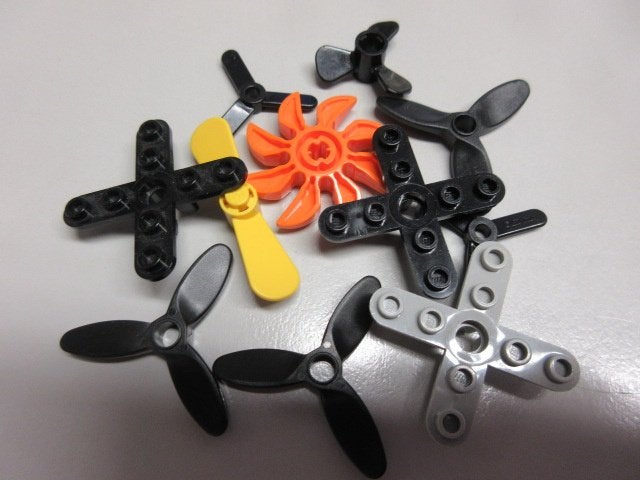 nr. 7620 Propellers, vliegtuig onderdelen, Ophalen of Verzenden, Zo goed als nieuw, Lego