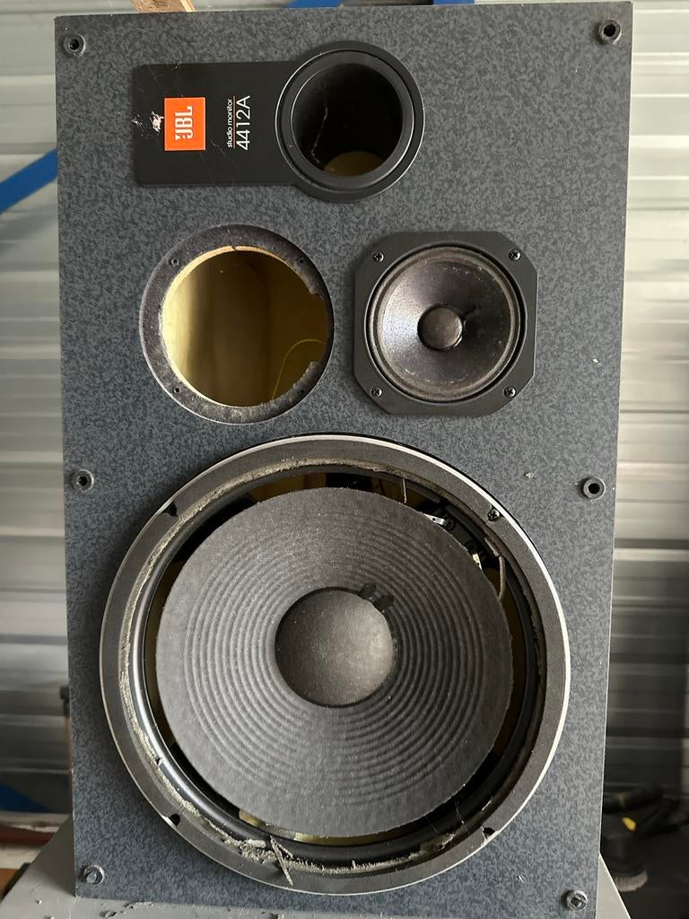 JBL 4412A studio monitor, Ophalen, Gebruikt, Front, Rear of Stereo speakers, JBL