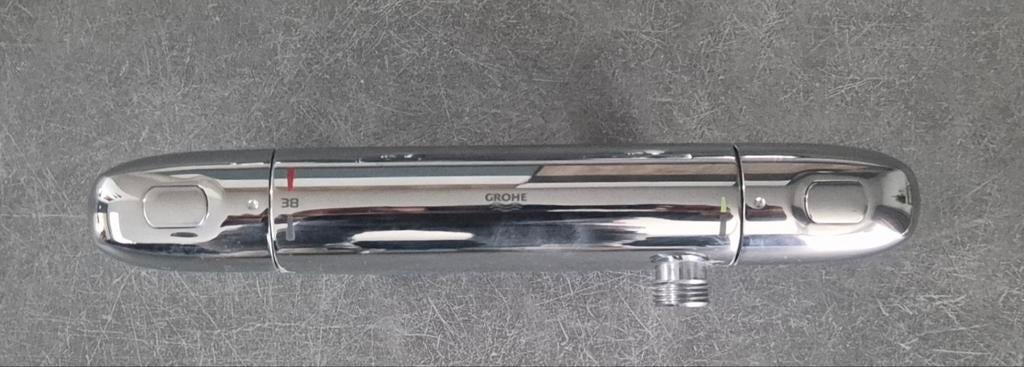 Grohe thermostaatkraan 12cm (2 stuks beschikbaar), Ophalen of Verzenden, Gebruikt, Chroom, Kraan