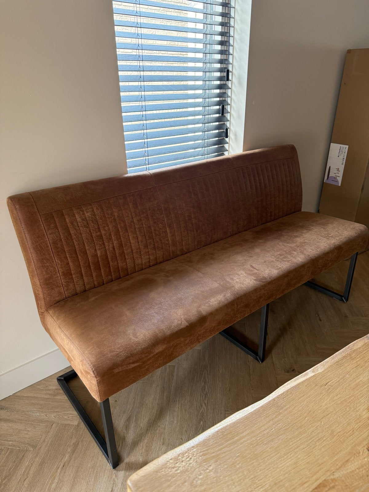Moderne eetkamerbank 180cm breed, Ophalen, Gebruikt, Minder dan 75 cm, 150 tot 200 cm