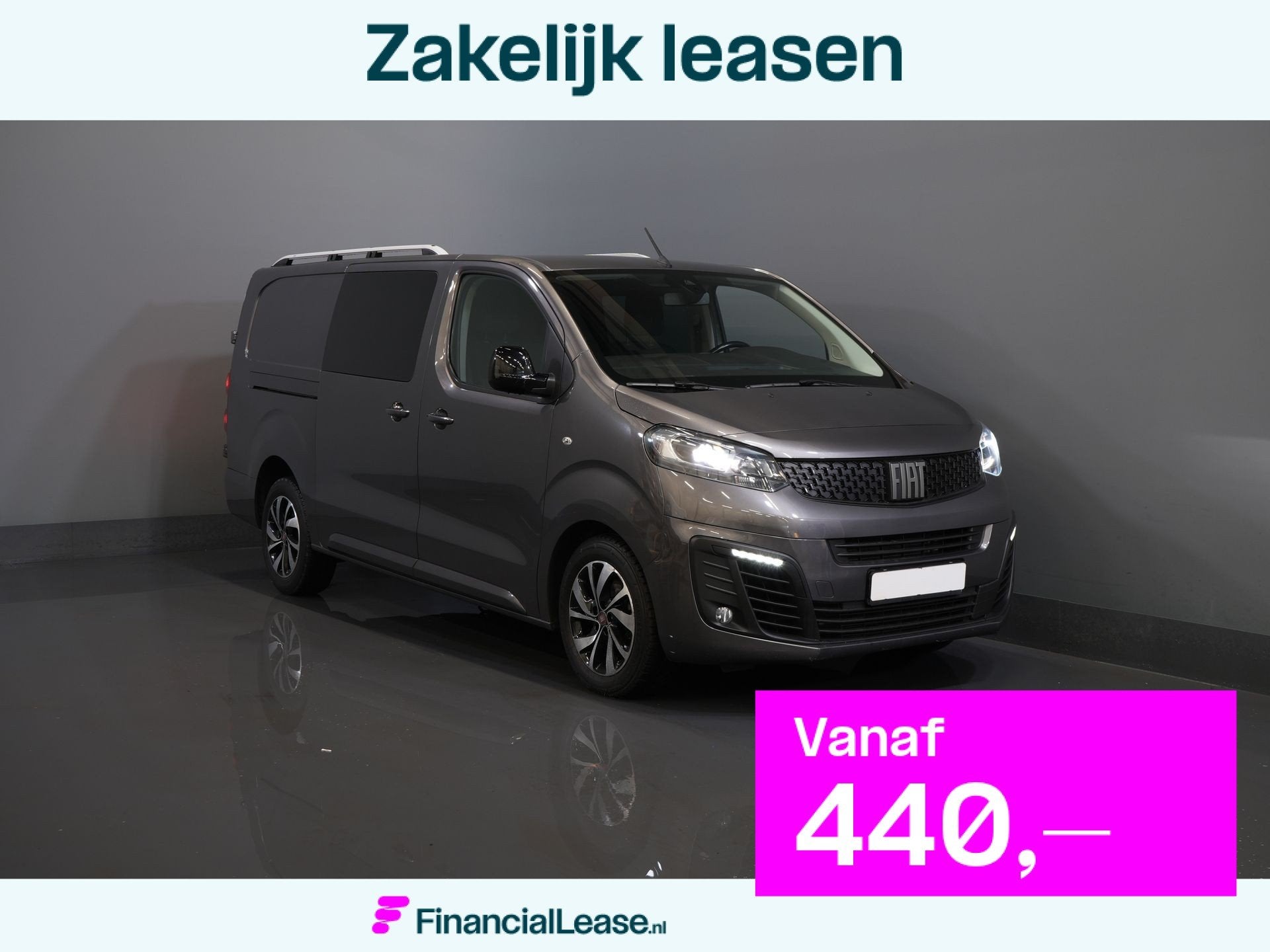 Fiat Scudo 2.0 MJ 180 pk Aut. DC Dubbel Cabine Xenon/ 2x Sch, Stof, Gebruikt, 4 cilinders, Bedrijf