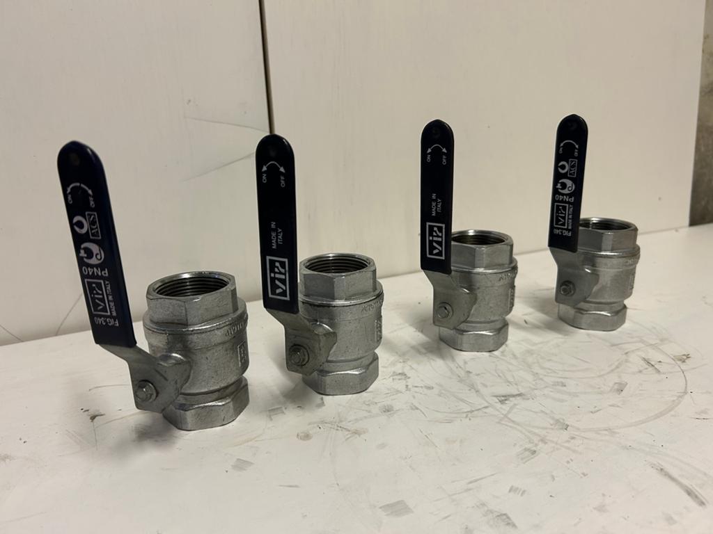 5x Kogelkrasn 1” mesing, Ophalen of Verzenden, Nieuw