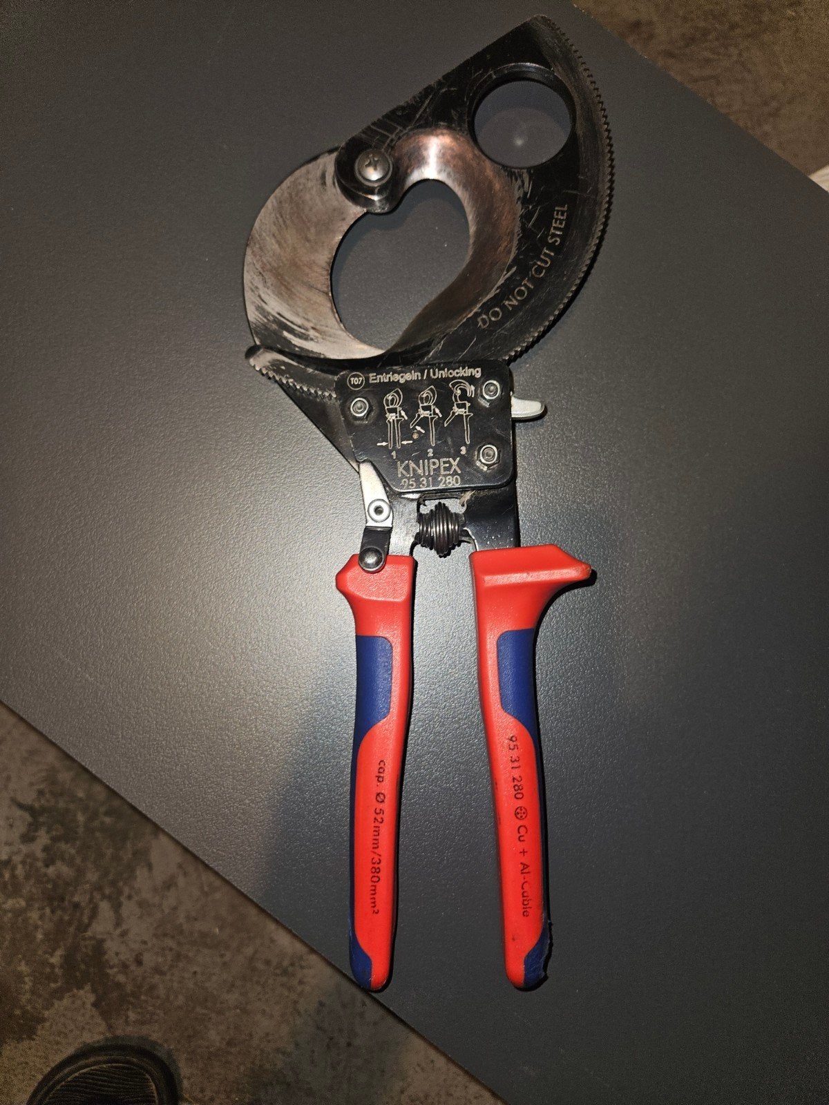 Kabelschaar knipex type 95 31 280, Ophalen of Verzenden