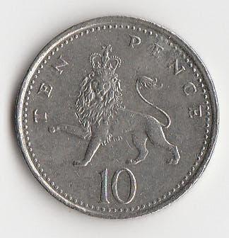 10 pence 2001, Verenigd Koninkrijk, Ophalen of Verzenden, Overige landen, Losse munt