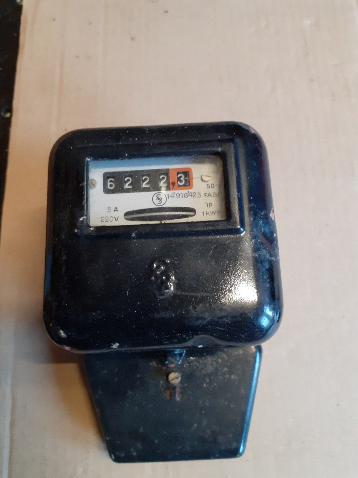 Antiek. Meter. Gasmeter, Doe-het-zelf en Verbouw, Meetapparatuur, Ophalen