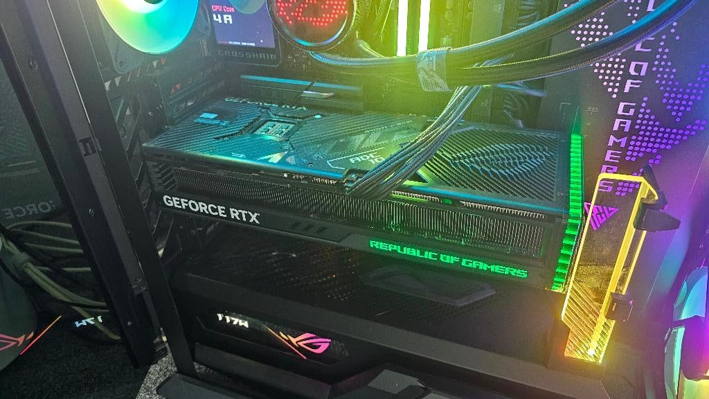 ASUS ROG STRIX RTX 4090 OC 24GB - Garantie 10/2026, Computers en Software, Videokaarten, Zo goed als nieuw, Nvidia, PCI-Express 4.0