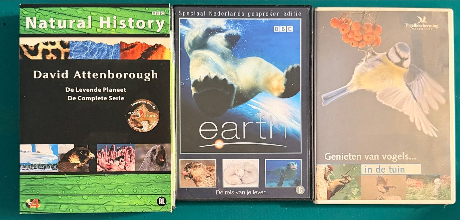 Natuurdocumentaires DVD Boxen: David Attenborough & Earth, Alle leeftijden, Nederlands, Natuur, Zo goed als nieuw