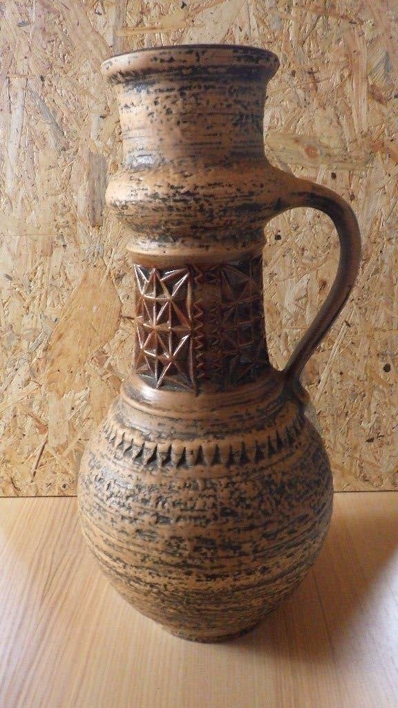 prachtige Jasba oor-vloervaas, Antiek en Kunst, Ophalen of Verzenden