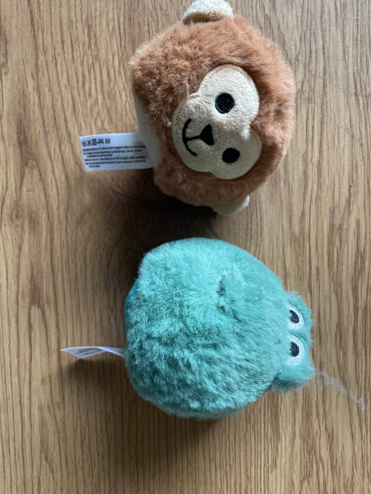 Leuke Squishys van de HEMA - Bruine aap en Groen beestje, Hema, Ophalen of Verzenden, Meerkleurig, Klein (minder dan 20 cm)