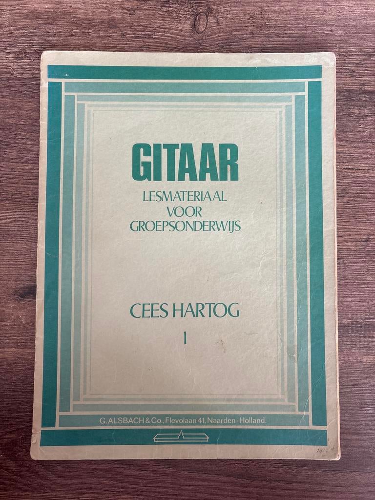 Gitaar lesmateriaal Cees Hartog deel 1, Overige genres, Les of Cursus, Ophalen of Verzenden, Gitaar