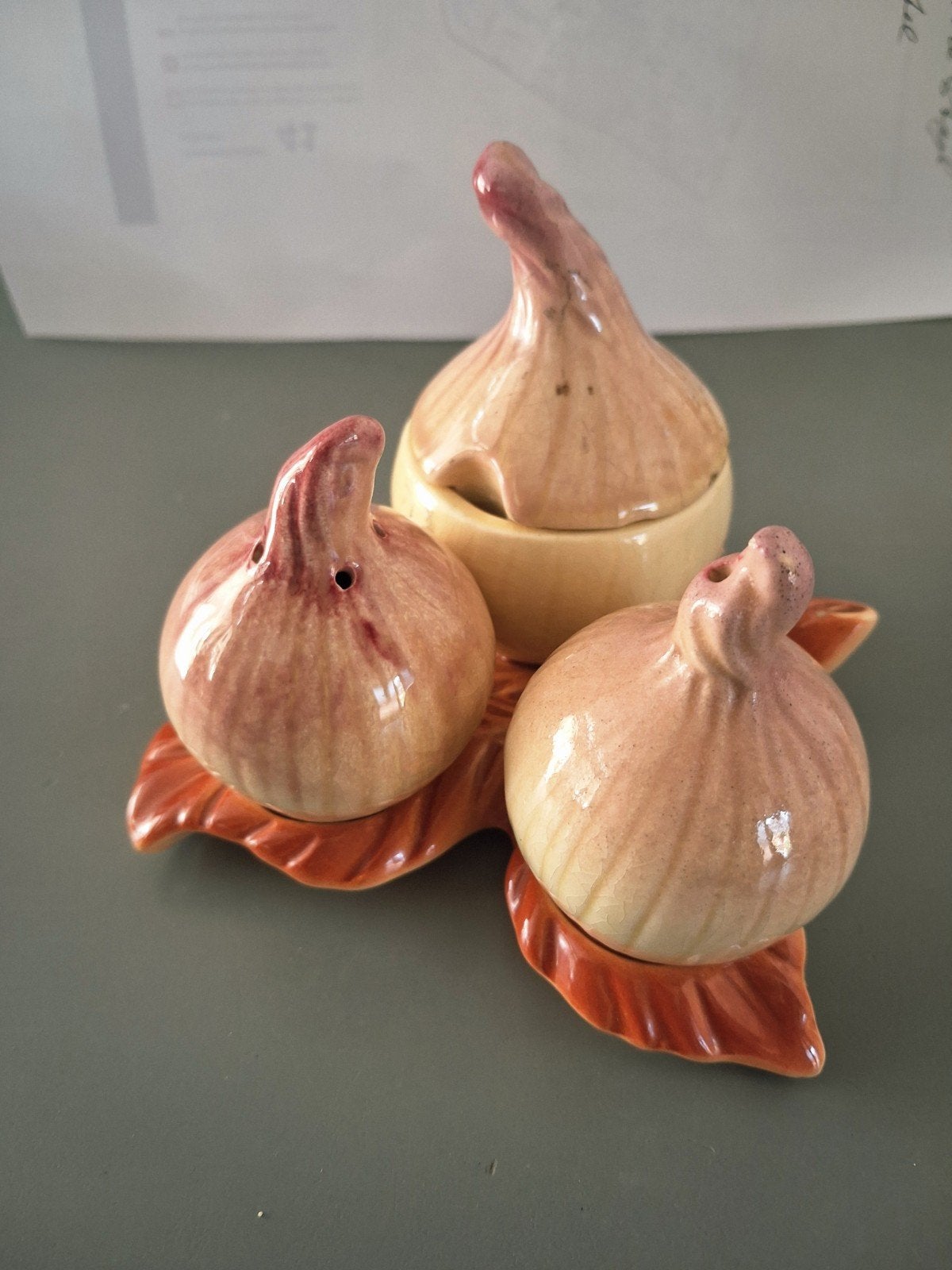 Vintage,west Germany,Mid Century,Uien peper en ,zoutstel, Ophalen of Verzenden