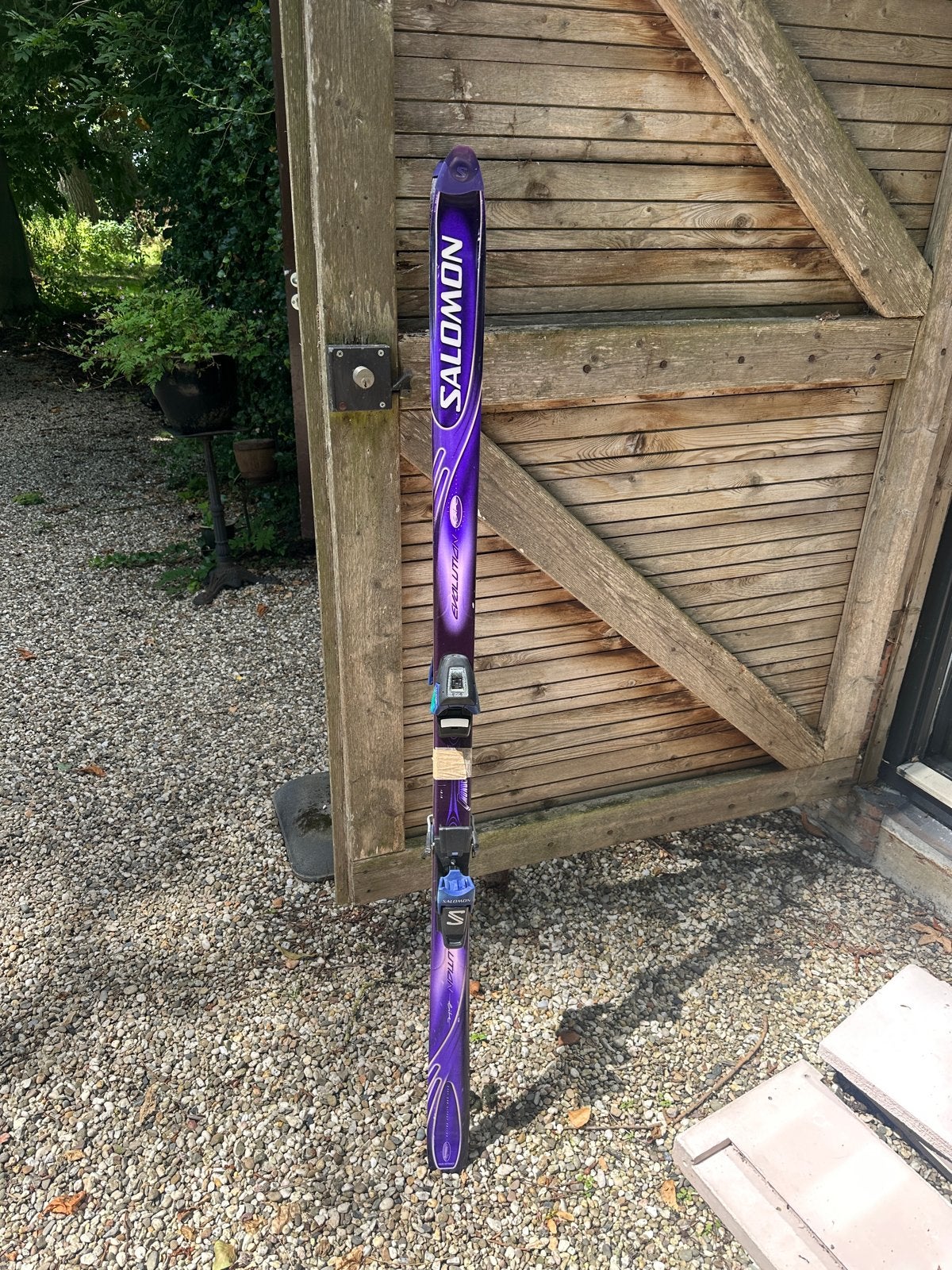 Salomon ski's - paars - 160-180 cm, Ophalen, 160 tot 180 cm, Gebruikt, Salomon