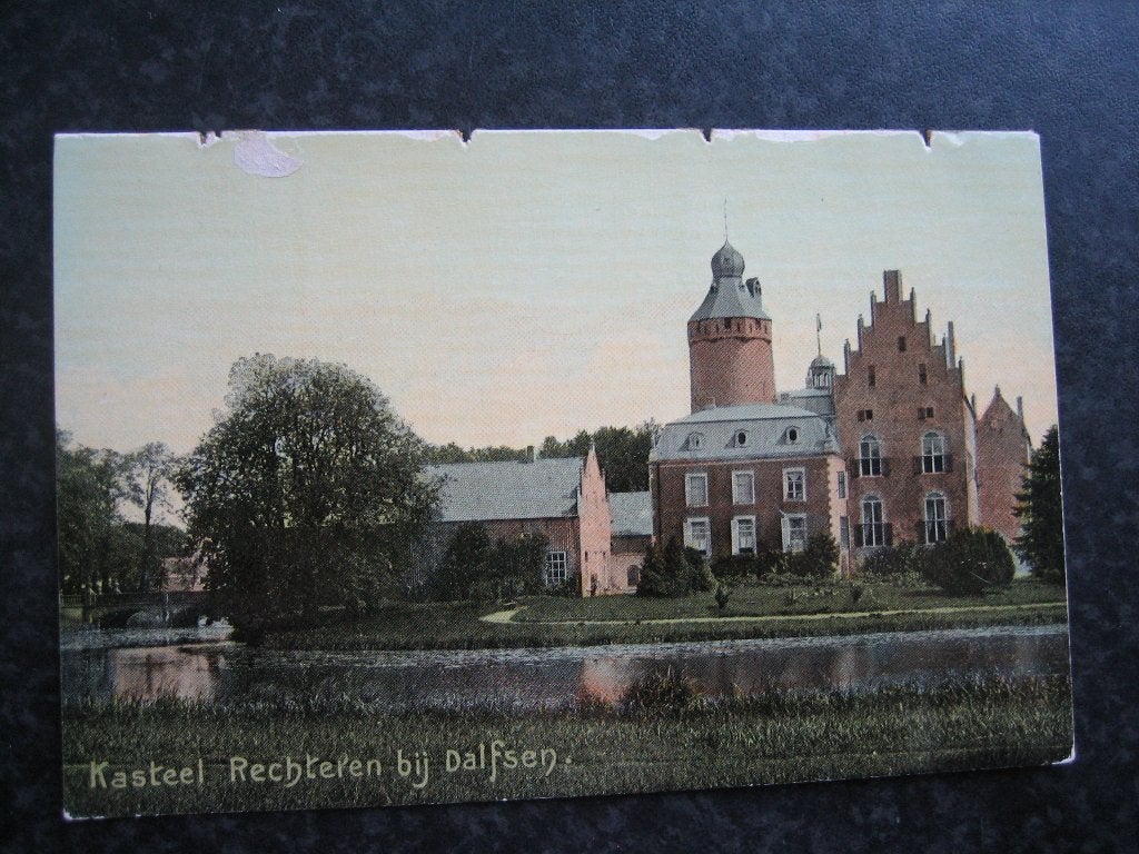 DALFSEN kasteel van Rechteren B, Ophalen of Verzenden, 1940 tot 1960, Overijssel