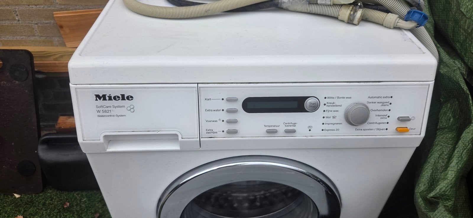 Bieden: teab. Miele wasmashine en eag droger  SoftCare Syste, Witgoed en Apparatuur, Gebruikt, Ophalen of Verzenden, Voorlader