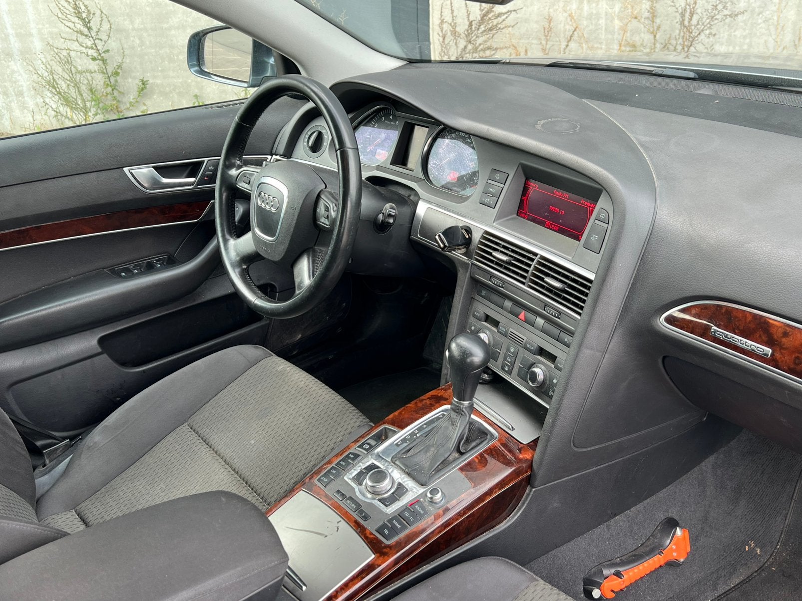 Goedrijdende Blauwe Audi A6 2.4 V6 FSI 177PK Automaat/APK/AC, Automaat, Stof, 1800 kg, Blauw