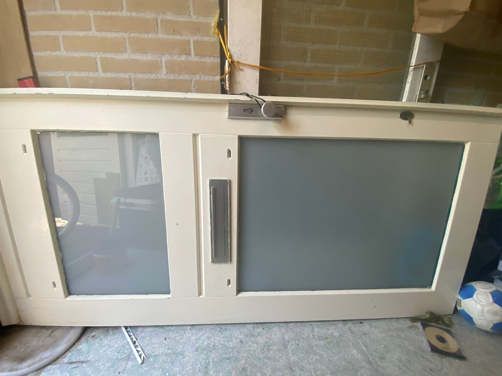 Voordeur met dubbelglas en brievenbusopening, Ophalen, Gebruikt, 80 tot 100 cm, Buitendeur