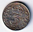 3  pence  1913  Engeland. km. 813, Ophalen of Verzenden, Overige landen, Losse munt, Zilver