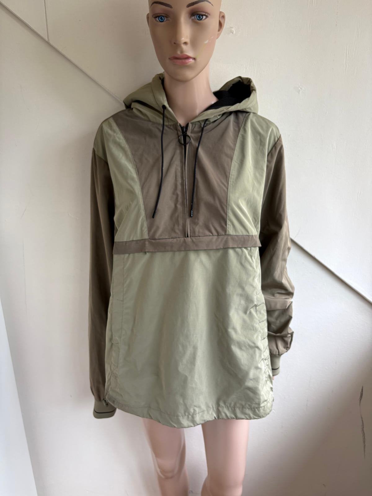 Scotch and Soda windjack jas anorak maat L khaki groen, Ophalen of Verzenden, Zo goed als nieuw, Maat 52/54 (L), Groen