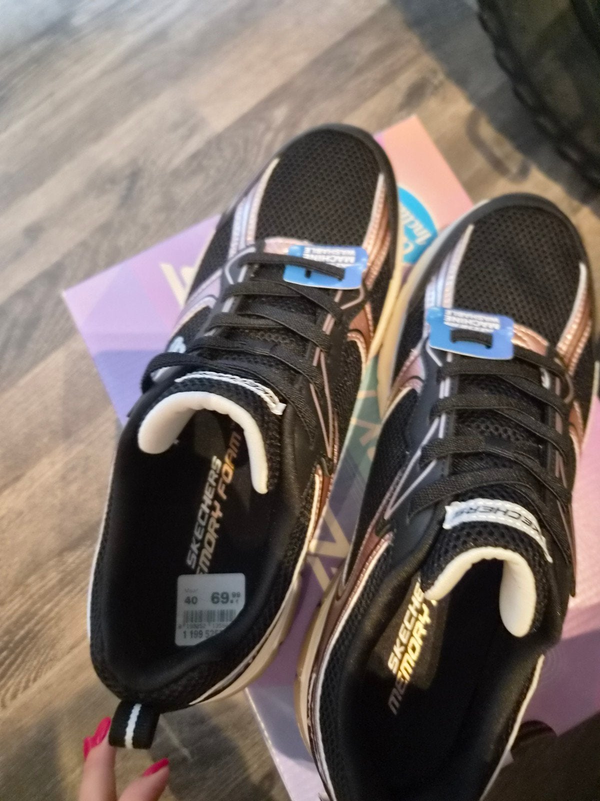 NIEUW Skechers Memory Foam 898064 BKRG Orbital Arrize Maat 4, Kleding | Heren, Zwart, Nieuw, Ophalen of Verzenden, Sneakers of Gympen