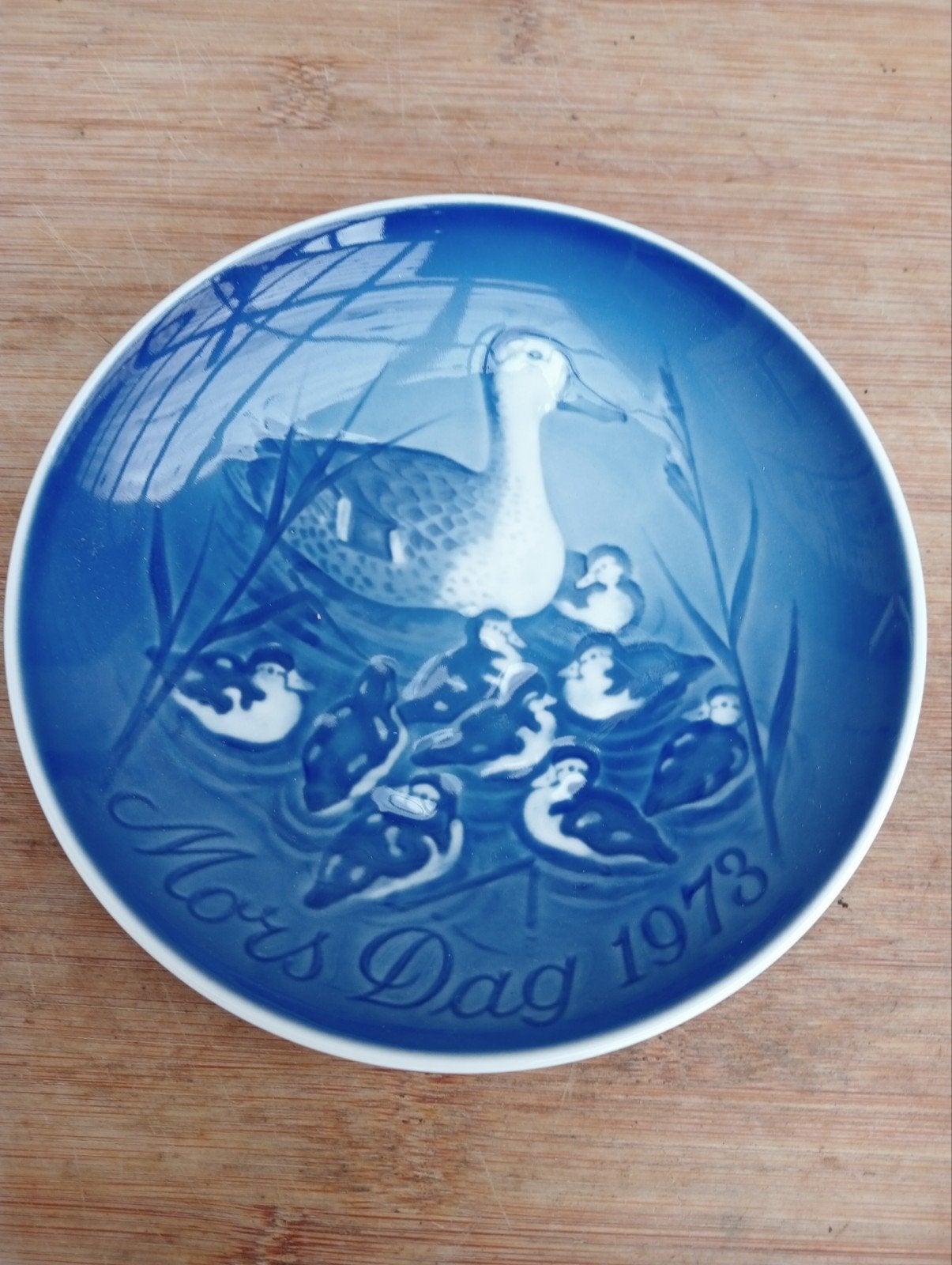 B&G Mors Dag 1973 Moederdag Bord Eenden, Antiek en Kunst, Ophalen of Verzenden