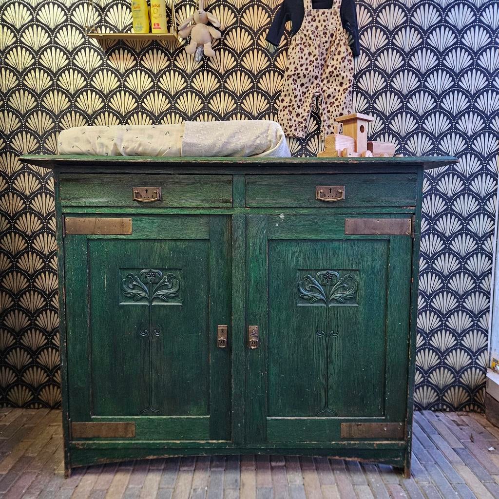 Mooi houten commode/ dressoir kies je kleur..., Kinderen en Baby's, Kinderkamer | Commodes en Kasten, Zo goed als nieuw, 105 cm of meer