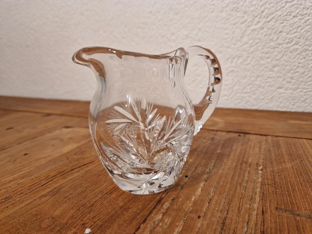 vintage kristallen melk kannetje, Antiek en Kunst, Antiek | Glas en Kristal, Ophalen of Verzenden